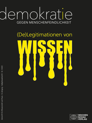 cover image of (De)Legitimationen von Wissen